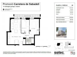 Pis, 63.00 m², جديد, Carretera de Sabadell, 51