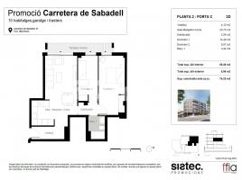 Piso, 75.00 m², nuevo, Carretera de Sabadell, 51