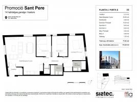 Pis, 111.00 m², nou, Calle de Sant Pere, 81