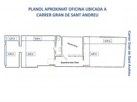 в аренду в офис, 99.00 m², pядом автобусный и железнодорожный, Calle Gran de Sant Andreu, 119