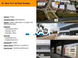 Lloguer nau industrial, 2000.00 m², prop de bus i tren, nou